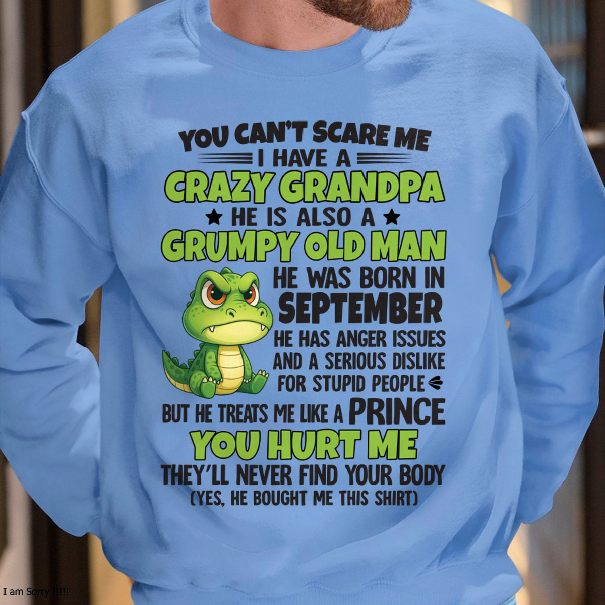 SEPTEMBER - YOU CAN’T SCARE ME - GIFT FOR GRANDSON AND GRANDDAUGHTER FROM GRANDPA - TRNN09 (SKU09-121-09)