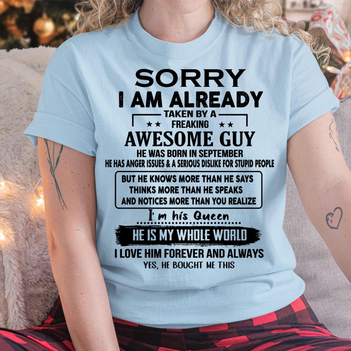 September - Awesome Guy - Perfect gift for your girlfriend or wife  From Husband - TRNN09 (SKUT08-11-09)