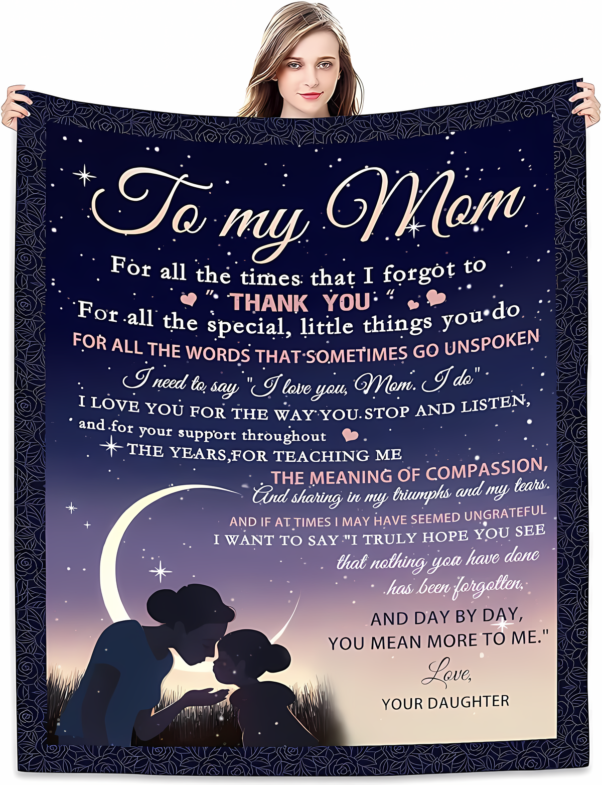 Special Gift For Your Mom Blanket - From Daughter