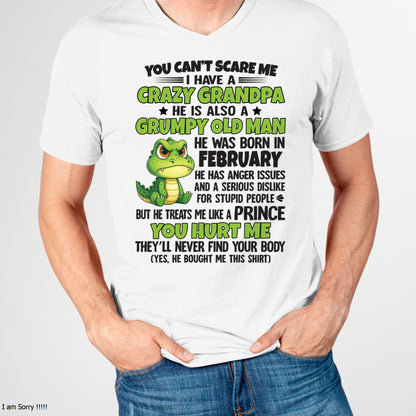 FEBRUARY - YOU CAN’T SCARE ME - GIFT FOR GRANDSON AND GRANDDAUGHTER FROM GRANDPA - TRNN02 (SKU09-121-02)