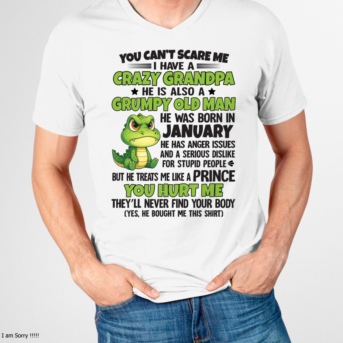 JANUARY - YOU CAN’T SCARE ME - GIFT FOR GRANDSON AND GRANDDAUGHTER FROM GRANDPA - TRNN01 (SKU09-121-01)