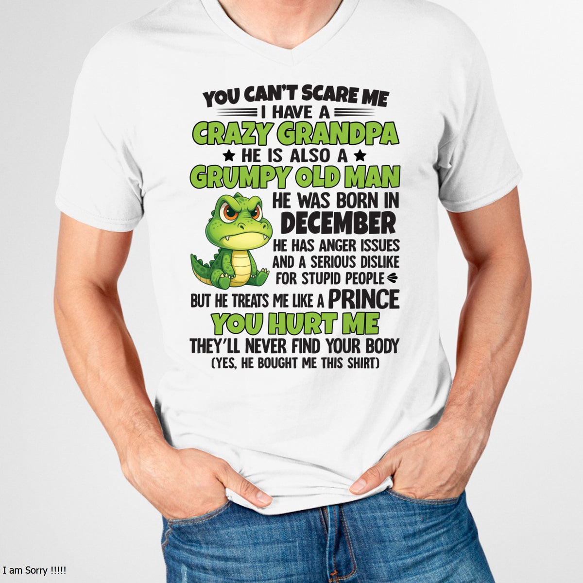 DECEMBER - YOU CAN’T SCARE ME - GIFT FOR GRANDSON AND GRANDDAUGHTER FROM GRANDPA - TRNN12 (SKU09-121-12)