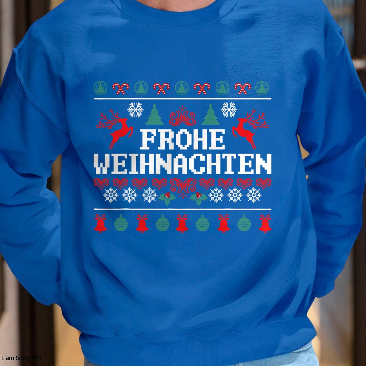 Christmas Shirts for Family, Funny christmas shirts, Christmas Unisex T-Shirt/Hoodie/Sweatshirt HLT00 - Frohe Weihnachten German Merry Christmas Holidays Germany T-Shirt