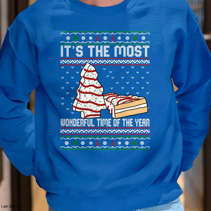 Its The Most Wonderful Time Of The Year Christmas tree cake T-Shirt - Christmas Unisex T-Shirt/Hoodie/Sweatshirt - TRNN00