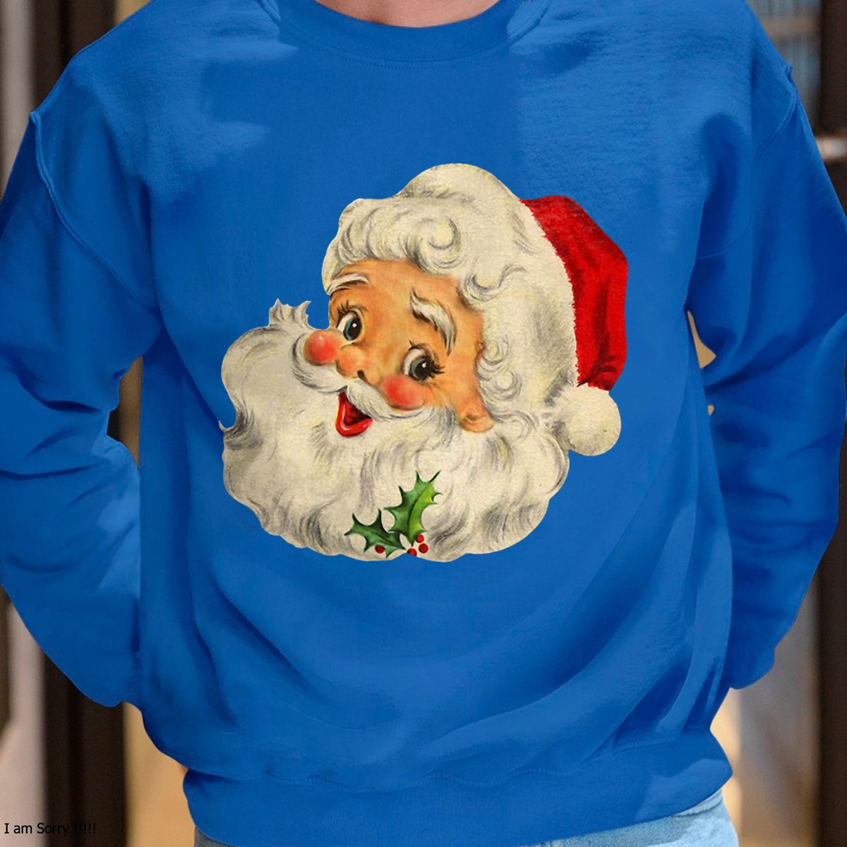 Christmas Shirts for Family, Funny christmas shirts, Christmas Unisex T-Shirt/Hoodie/Sweatshirt HLT00 - Vintage Christmas Santa Claus Face Funny Old Fashioned T-Shirt