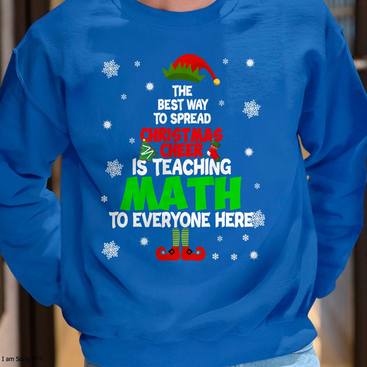 Christmas Shirts for Family, Funny christmas shirts, Christmas Unisex T-Shirt/Hoodie/Sweatshirt HLT00 - The Best Way to Spread Christmas Cheer Is Teaching Math T-Shirt