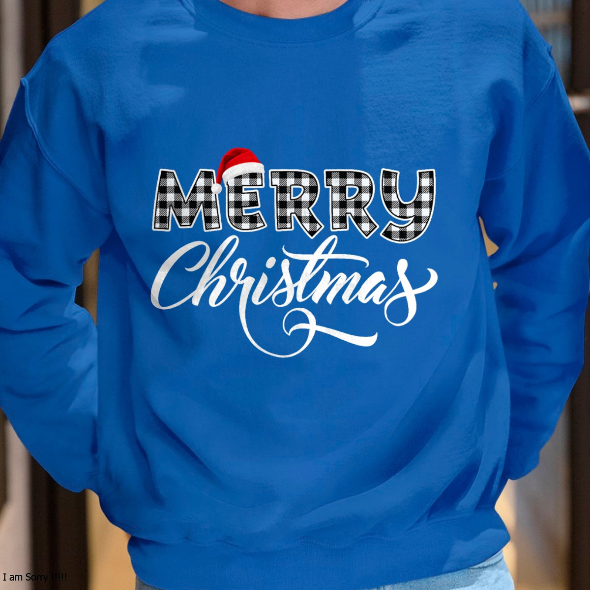 Christmas Shirts for Family, Funny christmas shirts, Christmas Unisex T-Shirt/Hoodie/Sweatshirt HLT00 - Merry Christmas Buffalo Black and White Plaid for Men Women T-Shirt