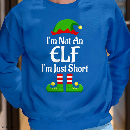 Christmas Shirts for Family, Funny christmas shirts, Christmas Unisex T-Shirt/Hoodie/Sweatshirt HLT00 - I'm Not An Elf Family Christmas Pjs Matching Men Women Kids T-Shirt