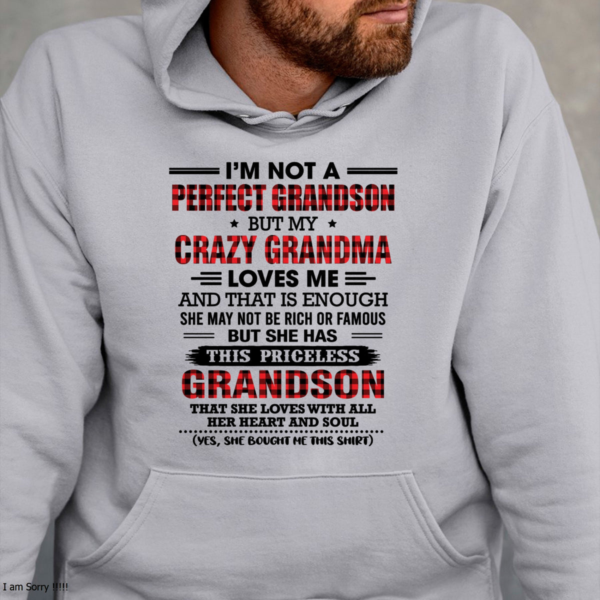 NOT PERFECT, JUST GRANDMA’S FAVORITE GRANDSON - FROM GRANDMA - TRNN00 (SKU2606-362-00)