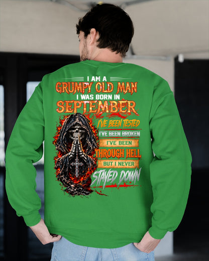 SEPTEMBER - I Am a Grumpy Old Man - T Shirt For Strongman - TRNN09 (SKU2609-372-09)