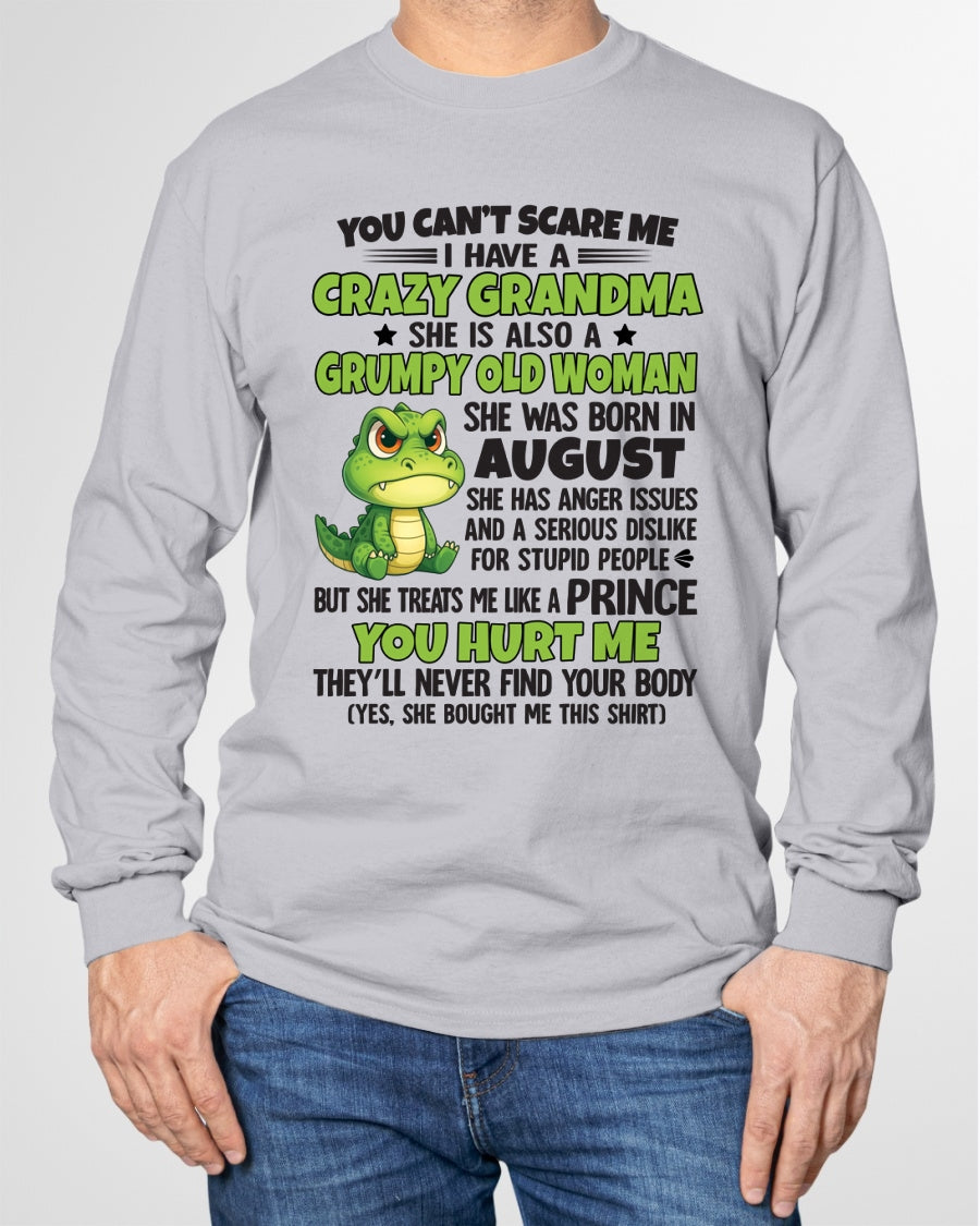 AUGUST - YOU CAN'T SCARE ME - FOR GRANDSON - GIFT FROM GRANDMA - TRNN08 (SKU09-85-08)