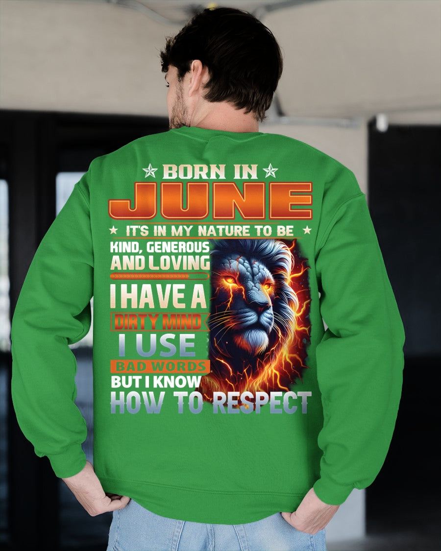 JUNE - DIRTY MIND BUT KNOWS RESPECT - T SHIRT FOR STRONGMAN - TRNN06 (SKU08-84-06)