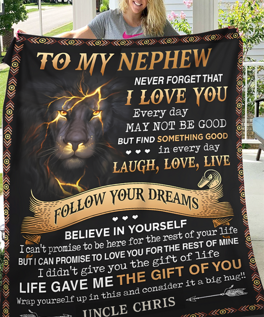 Special Gift For Your Nephew Blanket - From Uncle