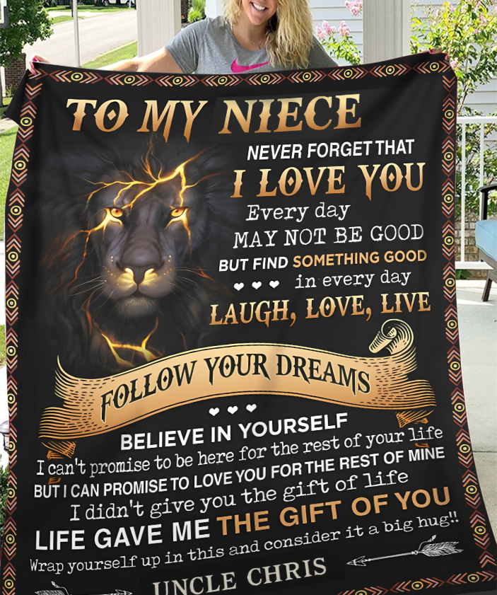 Special Gift For Your Niece Blanket - From Uncle