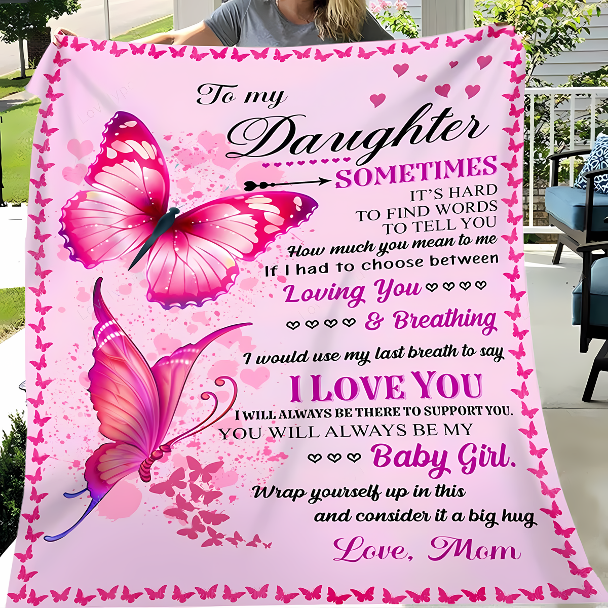 Special Daughter Gift Blanket From Mom