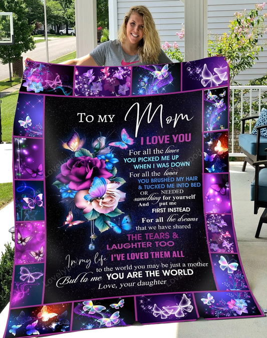 Special Mom Gift Blanket - From Daughter