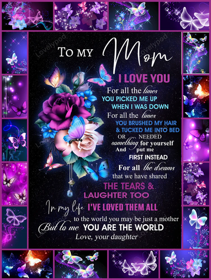 Special Mom Gift Blanket - From Daughter