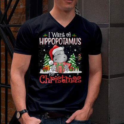 I Want A Hippopotamus For Christmas Xmas Hippo for Kid Women T-Shirt - Christmas Unisex T-Shirt/Hoodie/Sweatshirt - TRNN00