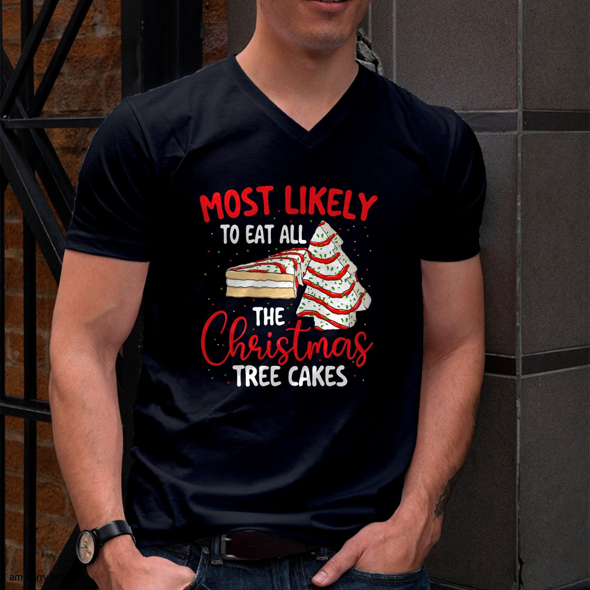 Most Likely To Eat All The Christmas Tree Cakes - Xmas Squad T-Shirt - Christmas Unisex T-Shirt/Hoodie/Sweatshirt - TRNN00