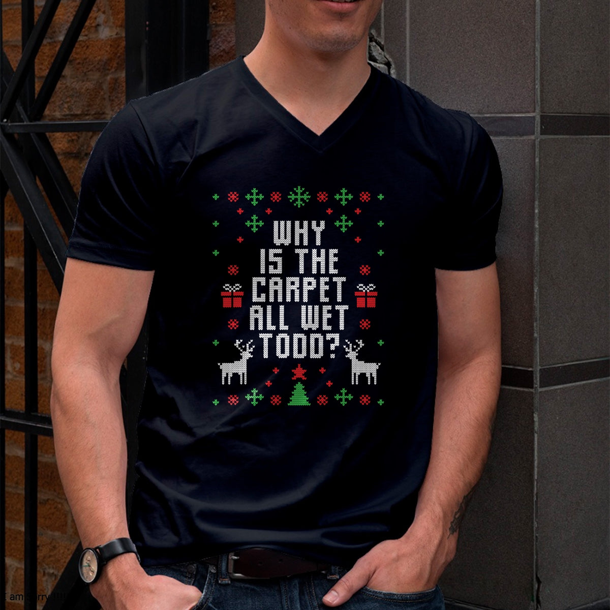 Kaemel Designs Ugly Christmas Sweater Todd T-Shirt - Christmas Unisex T-Shirt/Hoodie/Sweatshirt - TRNN00 (Copy)