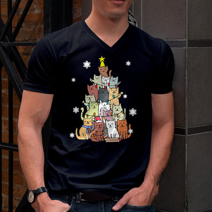 Christmas Shirts for Family, Funny christmas shirts, Christmas Unisex T-Shirt/Hoodie/Sweatshirt HLT00 - Ugly Christmas Sweater Cat Tree - Funny Xmas Cat Gift T-Shirt