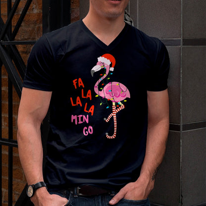 Christmas Shirts for Family, Funny christmas shirts, Christmas Unisex T-Shirt/Hoodie/Sweatshirt HLT00 - Fa La La Mingo Flamingo Christmas Tropical Xmas Tree Lights T-Shirt