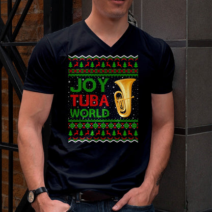 Christmas Shirts for Family, Funny christmas shirts, Christmas Unisex T-Shirt/Hoodie/Sweatshirt HLT00 - Joy Tuba World Music Lover Xmas Gift Ugly Tuba Christmas T-Shirt