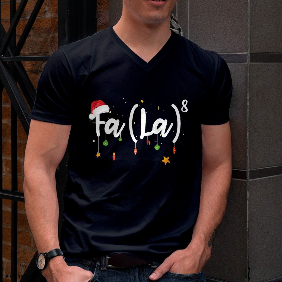 FA (LA)8 Funny Christmas Santa Fa La Math T-Shirt - Christmas Unisex T-Shirt/Hoodie/Sweatshirt - TRNN00