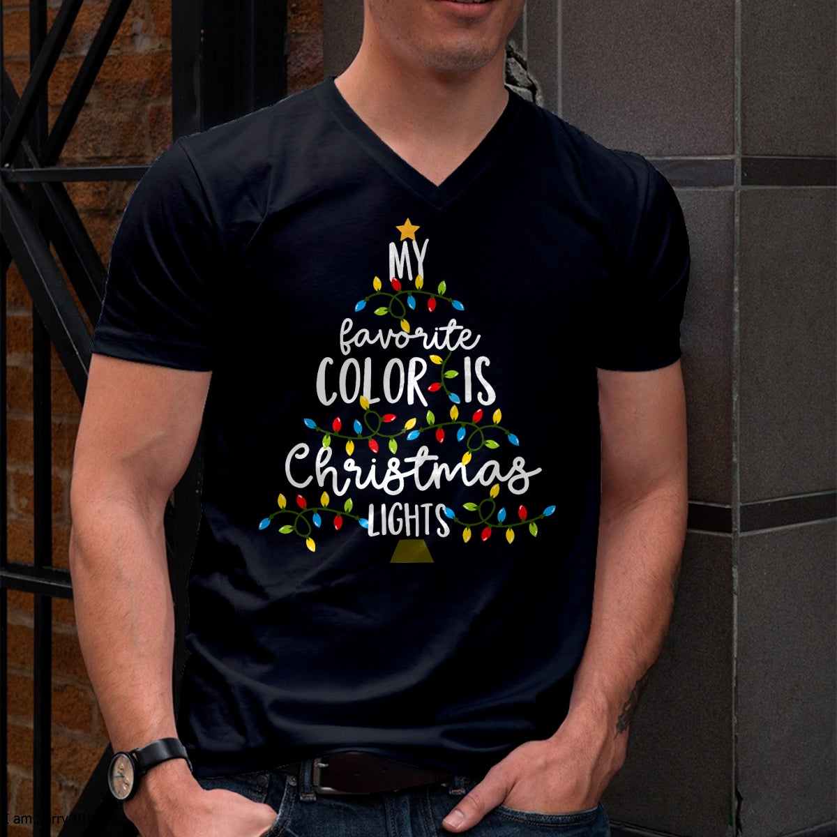 My Favorite Color Is Christmas Lights Kids Boy Women T-Shirt - Christmas Unisex T-Shirt/Hoodie/Sweatshirt - TRNN00
