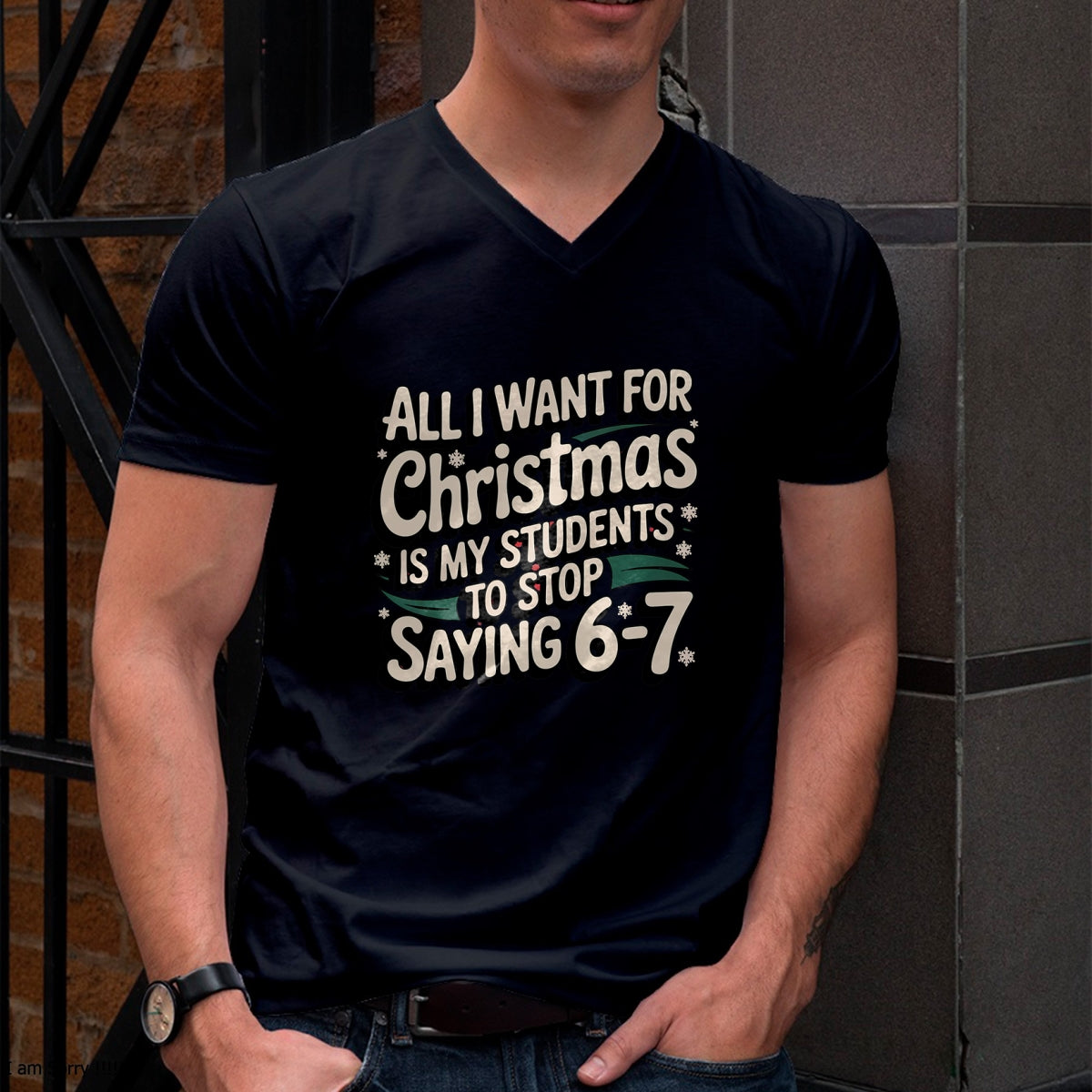 Students Saying 6-7 67 Six Seven Funny Teacher Christmas T-Shirt - Christmas Unisex T-Shirt/Hoodie/Sweatshirt - TRNN00