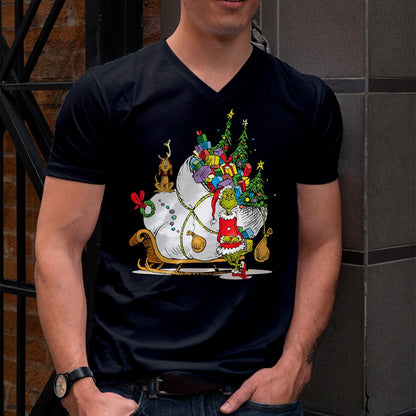 Dr. Seuss Grinch Sleigh T-Shirt - Christmas Unisex T-Shirt/Hoodie/Sweatshirt - TRNN00
