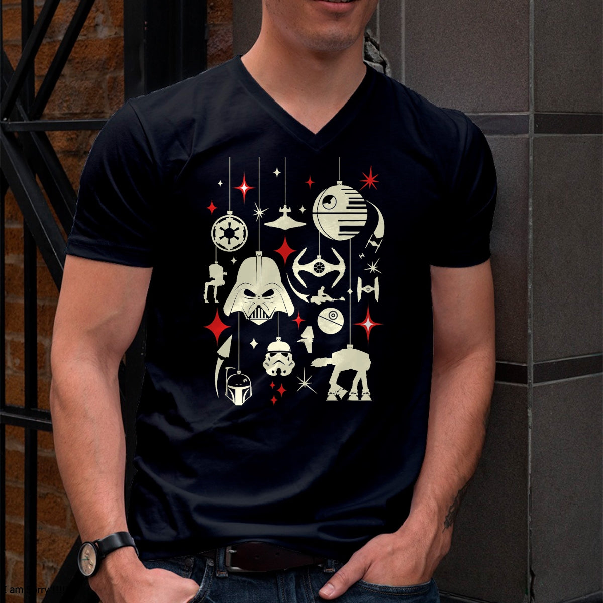 Christmas Shirts for Family, Funny christmas shirts, Christmas Unisex T-Shirt/Hoodie/Sweatshirt HLT00 - Star Wars Galactic Empire Ornaments Holiday T-Shirt