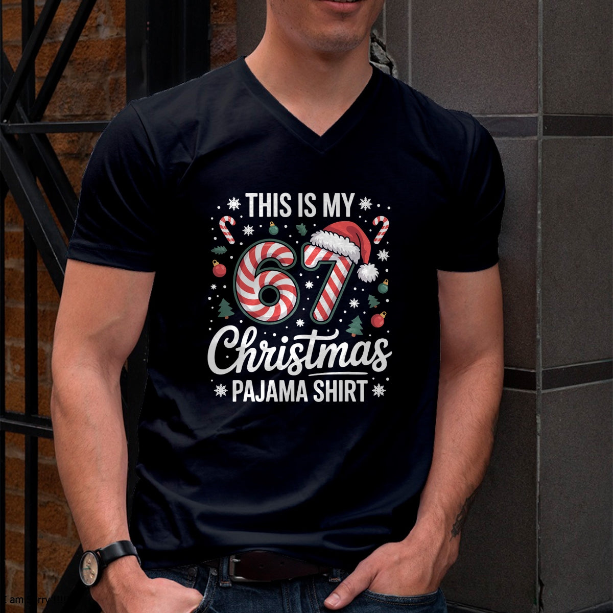 This My 67 Christmas Pajama 67 Meme Gen Alpha Boys Girls T-Shirt - Christmas Unisex T-Shirt/Hoodie/Sweatshirt - TRNN00