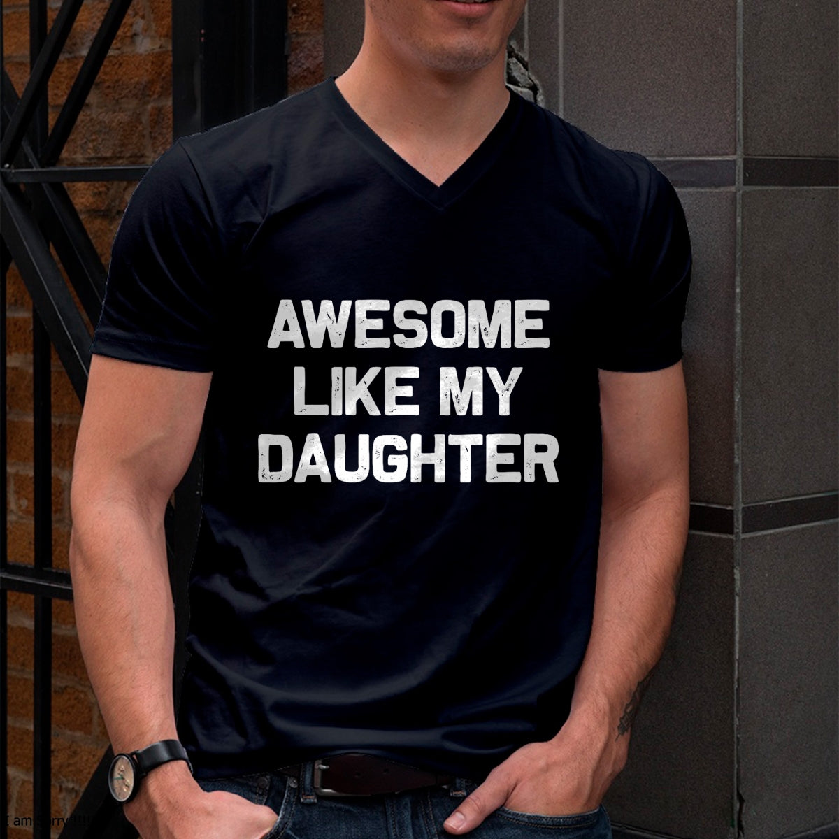 Christmas Shirts for Family, Funny christmas shirts, Christmas Unisex T-Shirt/Hoodie/Sweatshirt HLT00 - Awesome Like My Daughter Gifts Men Funny Fathers Day Dad T-Shirt