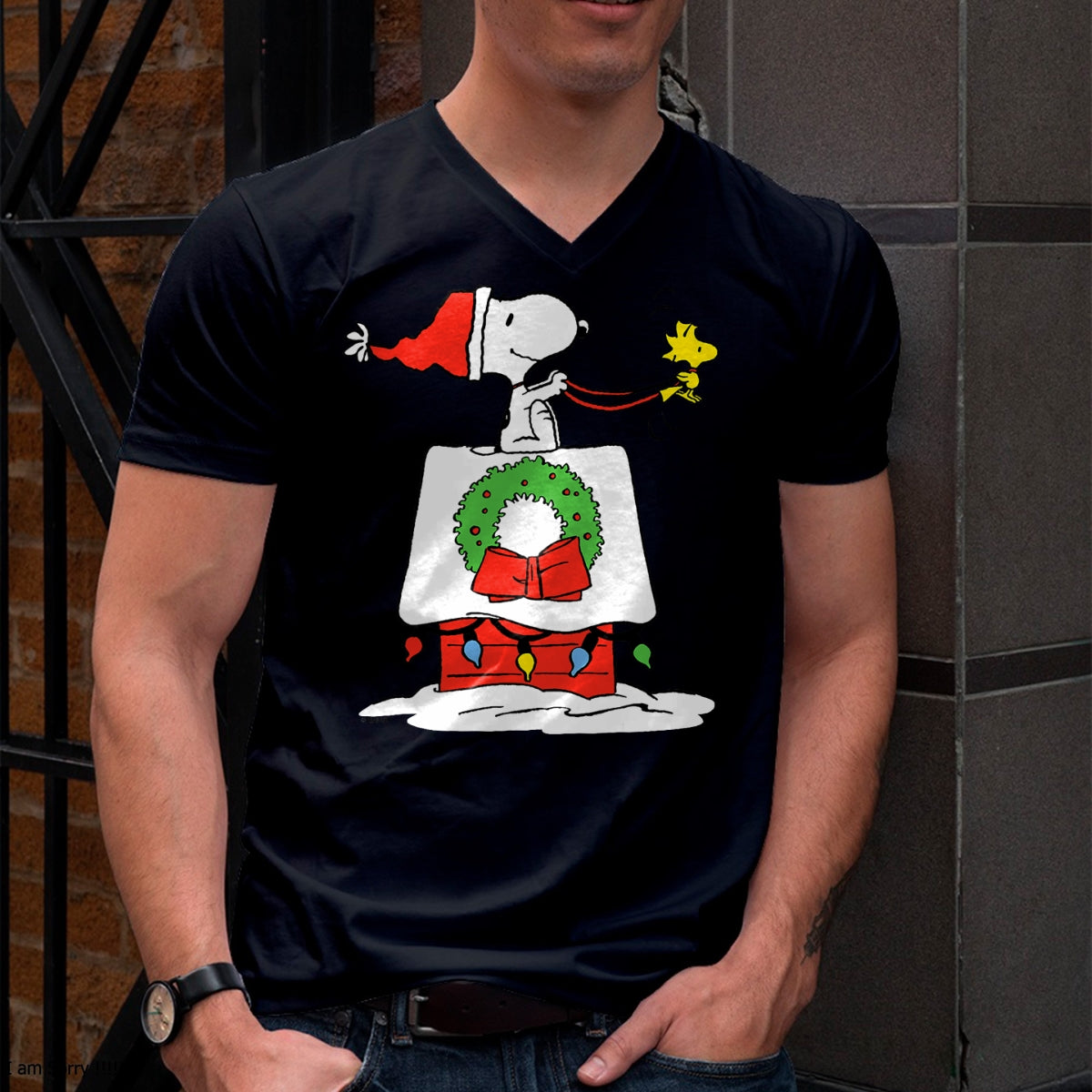 Christmas Shirts for Family, Funny christmas shirts, Christmas Unisex T-Shirt/Hoodie/Sweatshirt HLT00 - Peanuts Holiday Snoopy_s Doghouse Sleigh T-Shirt