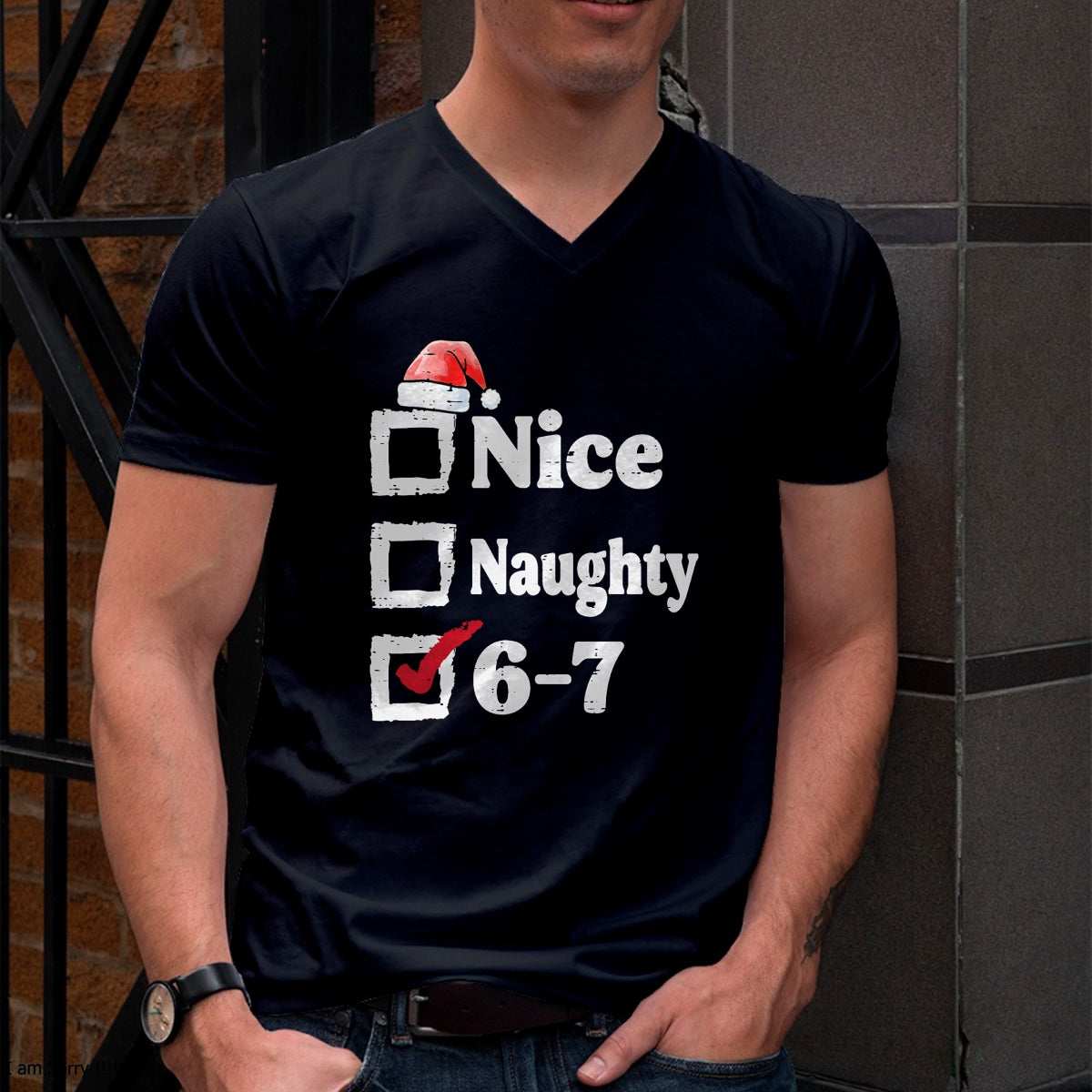 Nice Naughty 6 7 Meme 67 Christmas Six Seven Xmas Boys Kids T-Shirt - Christmas Unisex T-Shirt/Hoodie/Sweatshirt - TRNN00