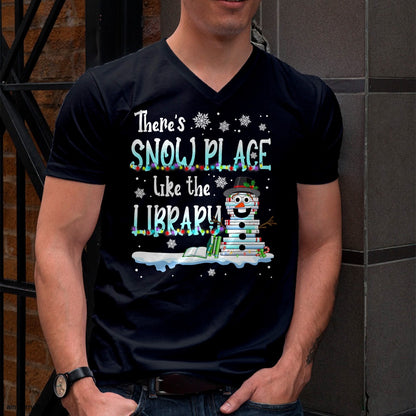 Librarian There's TRNN Place Like The Library Christmas TRNN T-Shirt - Christmas Unisex T-Shirt/Hoodie/Sweatshirt - TRNN00