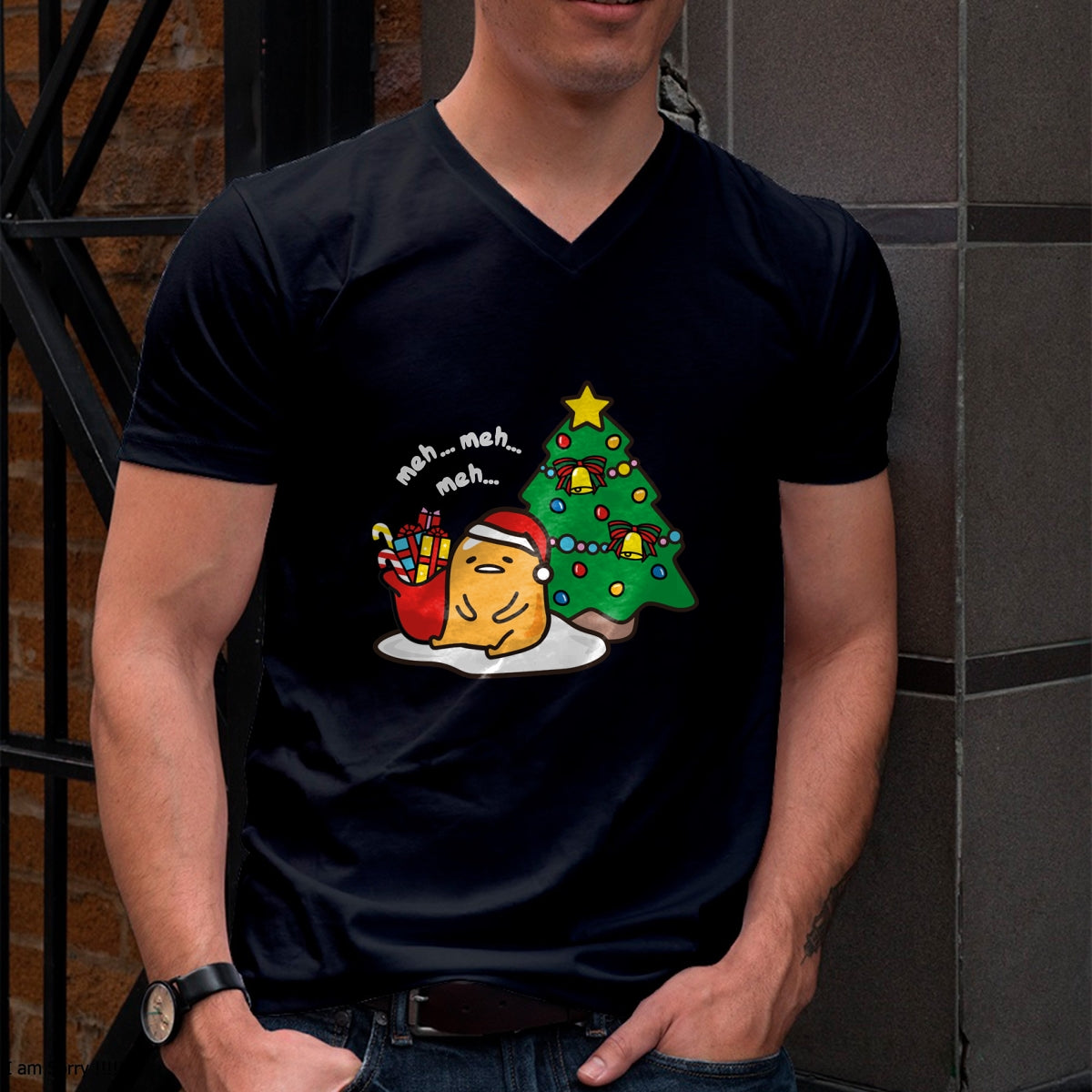 Gudetama Christmas Tree Hoodie Sweatshirt Pullover Hoodie - Christmas Unisex T-Shirt/Hoodie/Sweatshirt - TRNN00