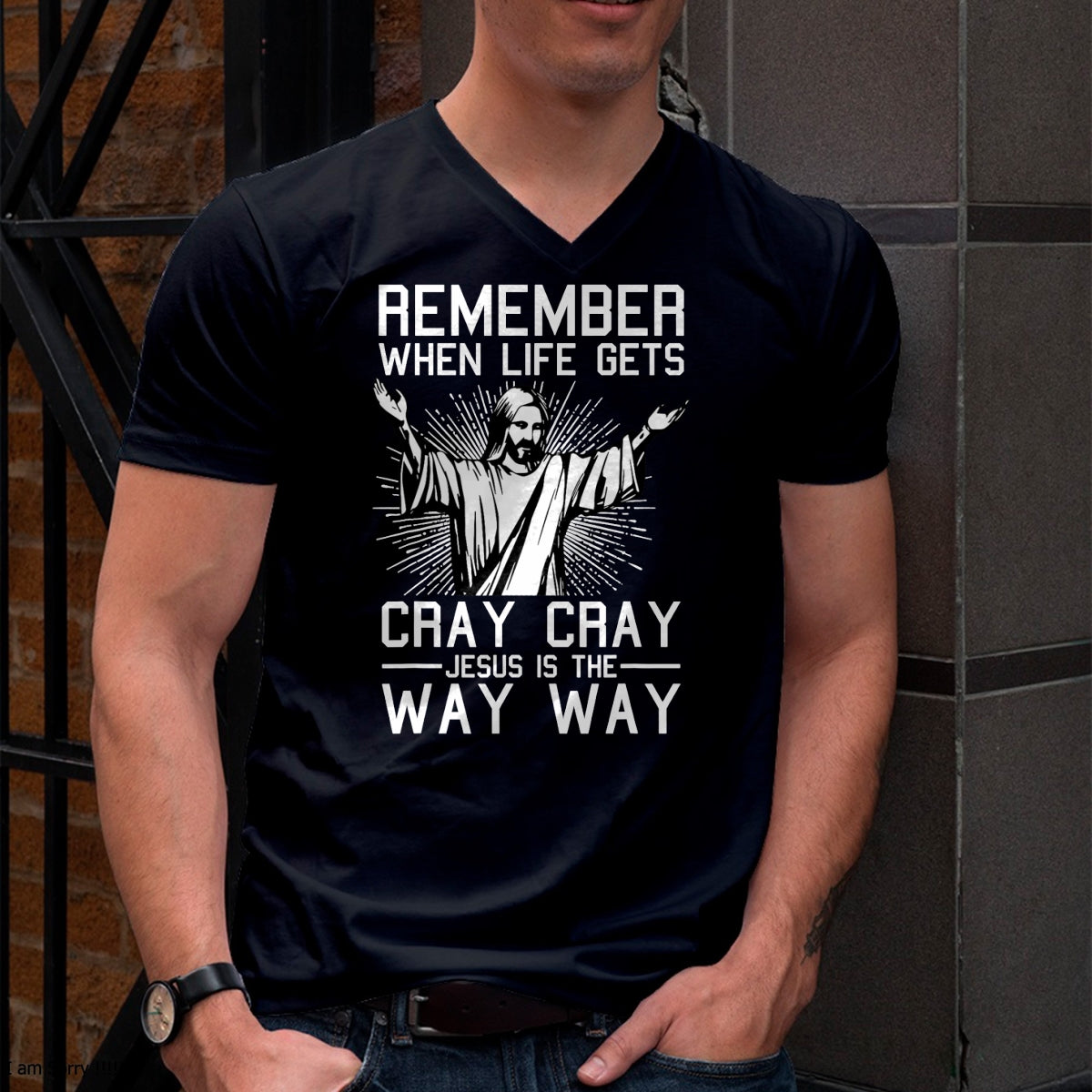 Christmas Shirts for Family, Funny christmas shirts, Christmas Unisex T-Shirt/Hoodie/Sweatshirt HLT00 - Jesus Is The Way Christmas Funny Faith Religious Christian T-Shirt