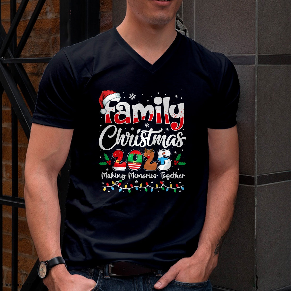 Family Christmas 2025 Matching Outfit Xmas Squad Santa T-Shirt - Christmas Unisex T-Shirt/Hoodie/Sweatshirt - TRNN00