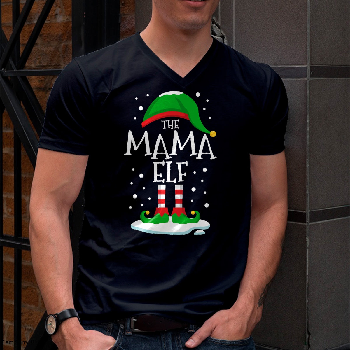 Christmas Shirts for Family, Funny christmas shirts, Christmas Unisex T-Shirt/Hoodie/Sweatshirt HLT00 - The Mama Elf Christmas Family Matching Xmas Mom Group Funny T-Shirt
