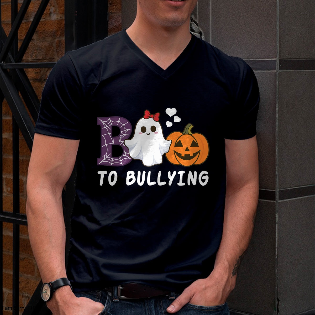 Hallowen Shirts for Family, Funny hallowen shirts, Hallowen Unisex T-Shirt/Hoodie/Sweatshirt HLT00 - Unity Day Orange Girls Funny Halloween Boo To Bullying T-Shirt
