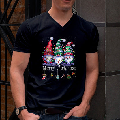 Cute Gnomes Merry Christmas Light Family Gnome Xmas Matching T-Shirt - Christmas Unisex T-Shirt/Hoodie/Sweatshirt - TRNN00