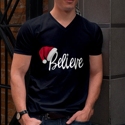 Christmas Long Sleeve T-Shirt - Believe in Santa Claus Shirt - Christmas Unisex T-Shirt/Hoodie/Sweatshirt - TRNN00