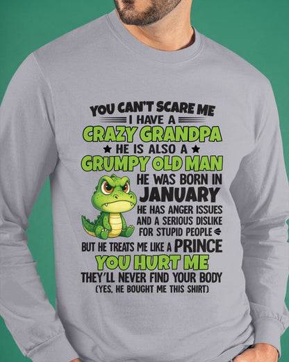 JANUARY - YOU CAN’T SCARE ME - GIFT FOR GRANDSON AND GRANDDAUGHTER FROM GRANDPA - TRNN01 (SKU09-121-01)