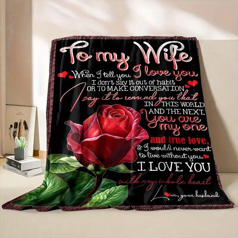 Special Gift For Your Wife Blanket - From Husband