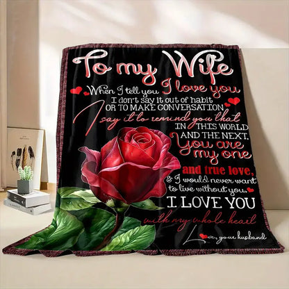Special Gift For Your Wife Blanket - From Husband