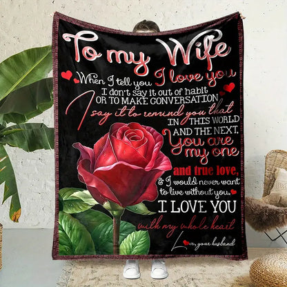 Special Gift For Your Wife Blanket - From Husband