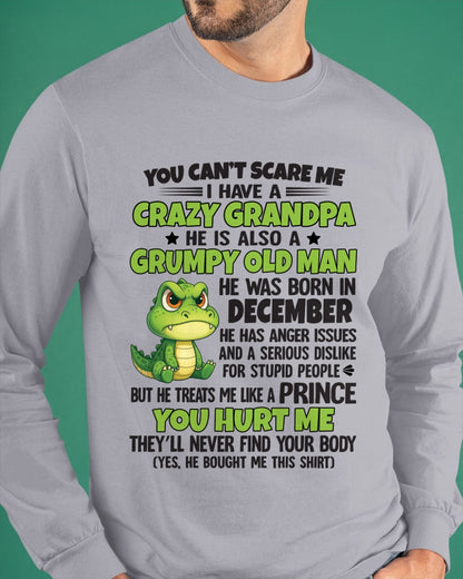 DECEMBER - YOU CAN’T SCARE ME - GIFT FOR GRANDSON AND GRANDDAUGHTER FROM GRANDPA - TRNN12 (SKU09-121-12)