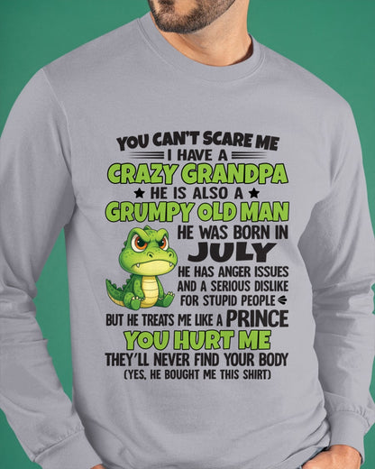 JULY - YOU CAN’T SCARE ME - GIFT FOR GRANDSON AND GRANDDAUGHTER FROM GRANDPA - TRNN07 (SKU09-121-07)